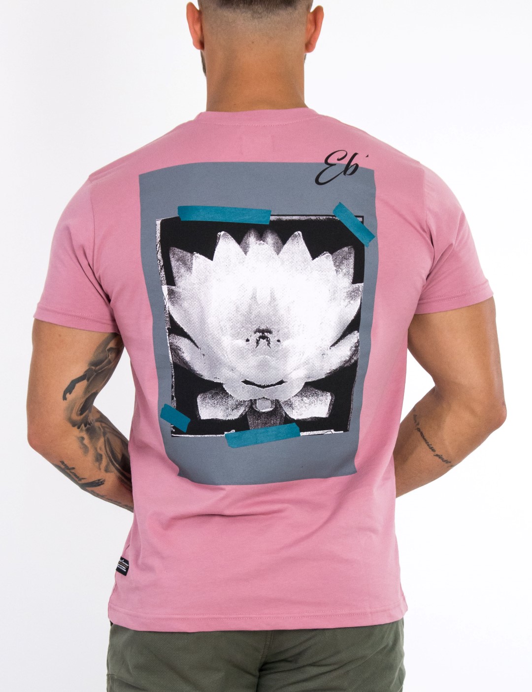ΑΝΔΡΑΣ > ΑΝΔΡΙΚΑ ΡΟΥΧΑ > ΜΠΛΟΥΖΕΣ > T-Shirt Ανδρικό ροζ Tshirt με τύπωμα στην πλάτη 20912